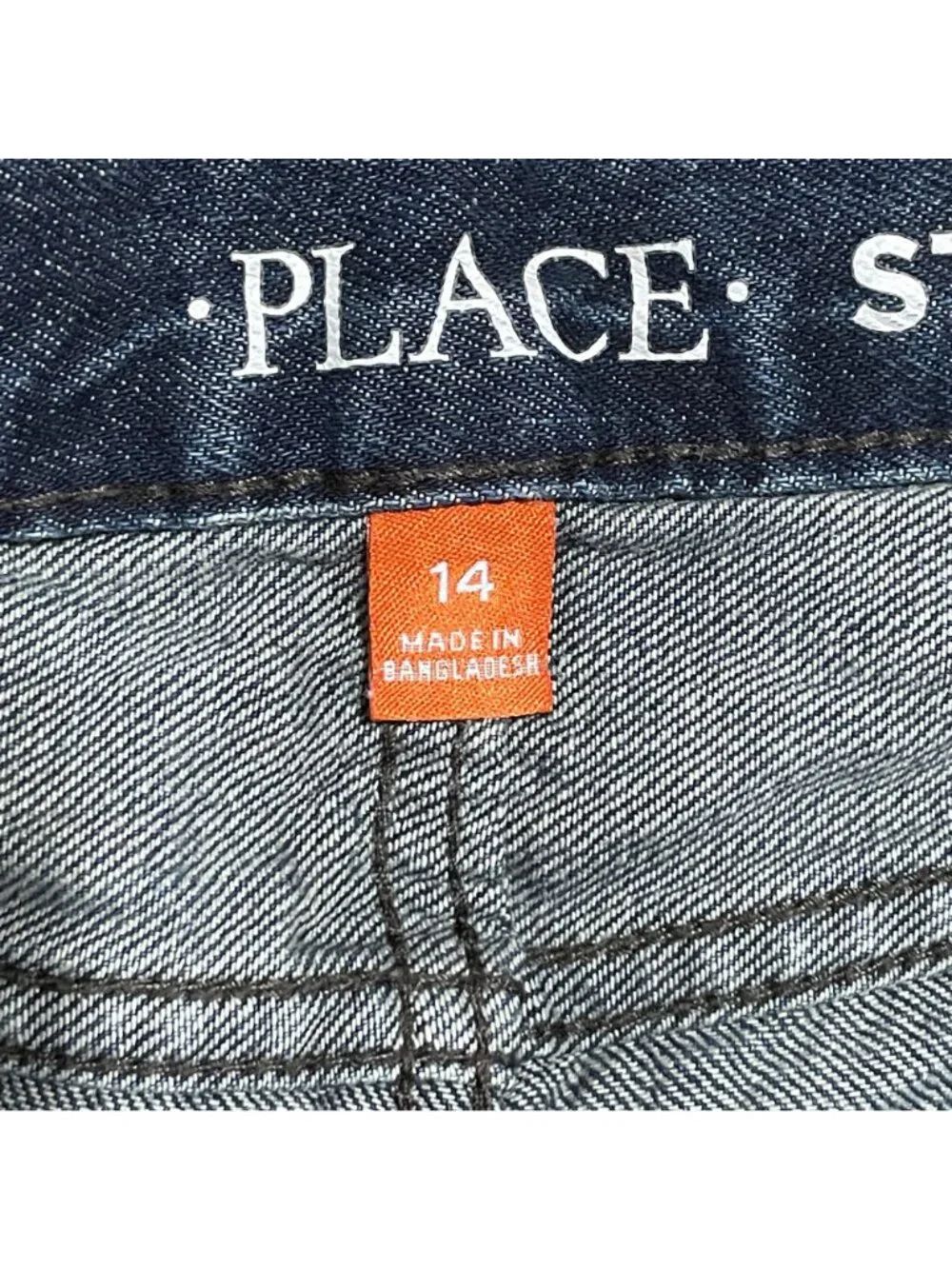 Children's Place Boys Straight Denim Jeans Size 14  Adjustable Waist‎